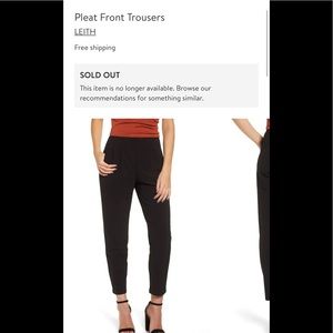 Leith front pleat trouser with pockets